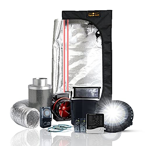 BLACK ORCHID Kit complet de tente de culture 100 W UFO LED 60 x 60 x 160 cm